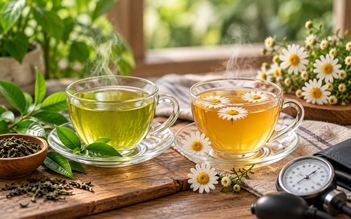 Tăng huyết áp nên uống trà xanh hay trà hoa cúc?