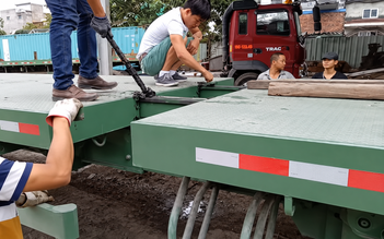 Siết vi phạm sử dụng xe đầu kéo chở hàng không đúng công năng