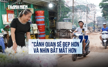 Tiểu thương kể cảnh chuyển từng chuyến hàng vì đường hẹp, nay đường vào chợ hoa sắp rộng 23 m