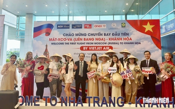 Khánh Hòa đón chuyến bay thẳng đầu tiên của hãng bay Việt Nam từ Nga