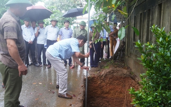 Hai điểm sụt lún đất nguy hiểm, liên tiếp xuất hiện ở Quảng Trị