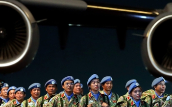 Chiến sĩ 'mũ nồi xanh' bệnh viện dã chiến về nước sau một năm ở Nam Sudan