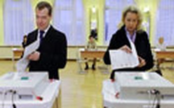 Bầu cử quốc hội Nga qua ảnh