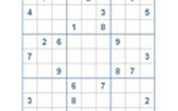 Mời các bạn thử sức với ô số Sudoku 1873 mức độ Rất khó