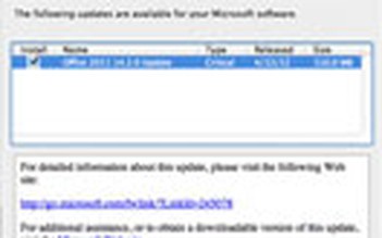 Microsoft phát hành Office 2011 SP2 cho OS X
