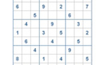 Mời các bạn thử sức với ô số Sudoku 2219 mức độ Khó