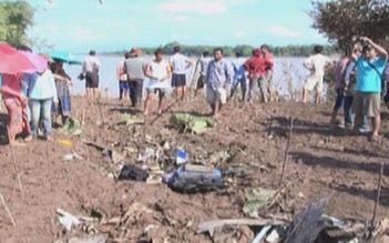 Video: Hiện trường vụ tai nạn máy bay ở Lào