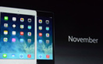 iPad mini thế hệ 2 trình làng với màn hình Retina