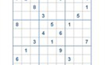 Mời các bạn thử sức với ô số Sudoku 2546 mức độ Khó