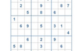 Mời các bạn thử sức với ô số Sudoku 2544 mức độ Khó