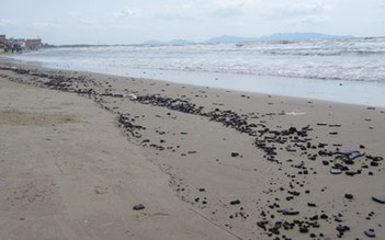 Dầu vón cục “tấn công” bãi biển Vũng Tàu