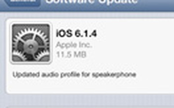Apple phát hành bản iOS 6.1.4 cho iPhone 5