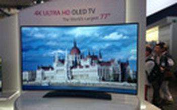 LG ra mắt màn hình tivi OLED cong lớn nhất thế giới
