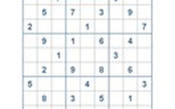 Mời các bạn thử sức với ô số Sudoku 2643 mức độ Rất Khó
