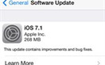 Apple chính thức tung ra bản iOS 7.1
