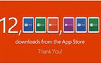 Office cho iPad vượt mốc 12 triệu lượt tải về