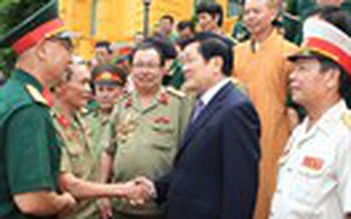 Chủ tịch nước tiếp các cựu chiến binh bảo vệ biên giới phía Bắc