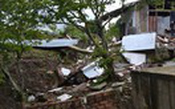 Sụt lún, trượt đất ở Di Linh vẫn rất nghiêm trọng