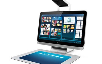 HP tung máy tính bàn có bàn phím cảm ứng