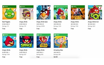Angry Birds cho tải miễn phí trên Windows Phone Store