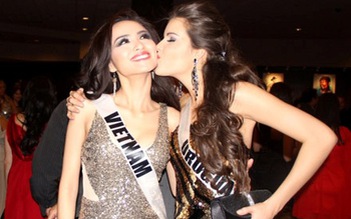Diễm Hương quyến luyến chia tay Miss Universe 2012