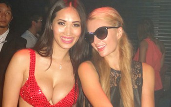 ‘Bom sex’ gốc Việt Angie Vũ Hà thân mật bên Paris Hilton