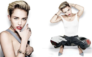 Miley Cyrus lại 'thả rông' chụp ảnh