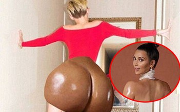 Miley Cyrus mỉa mai ảnh khoe mông của Kim Kardashian