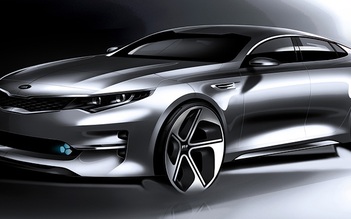 Kia Optima 2016 lộ thiết kế, thể thao hơn