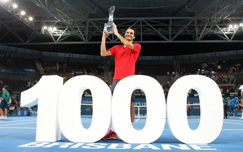 Federer thắng trận thứ 1.000 để đăng quang giải Brisbane