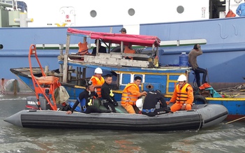 Chìm tàu cá, 10 ngư dân được cứu, 1 người mất tích
