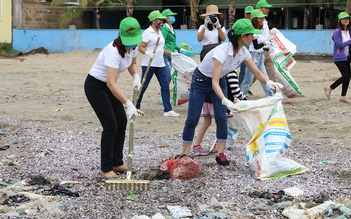 Ra quân thu gom rác, dọn vệ sinh biển Bà Rịa - Vũng Tàu