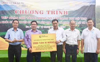 T&T Group trao tặng Sa Pa 2.000 tấn xi măng trị giá hơn 3 tỉ đồng