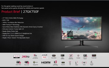 LG sắp trình làng màn hình 27 Inch 240Hz đầu tiên tại Việt Nam