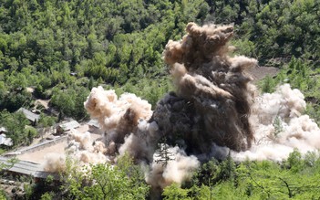 [CHÙM ẢNH] Nỗ lực một phía: Triều Tiên phá hủy bãi thử hạt nhân Punggye-ri