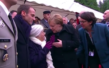 Bà cụ 100 tuổi nhầm Thủ tướng Merkel là phu nhân Tổng thống Pháp