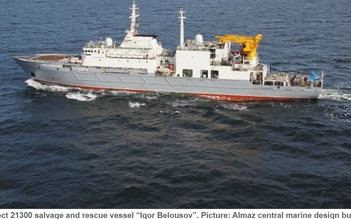 Tàu hải quân Nga sẽ diễn tập cứu hộ tàu ngầm cùng hải quân Việt Nam tại Biển Đông