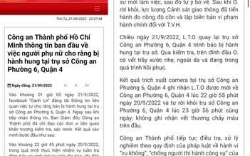 Công an TP.HCM thông tin vụ hoa hậu tố bị đánh tại trụ sở công an