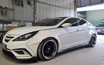 Hyundai Sonata đời cũ độ bodykit hầm hố tại Hà Nội