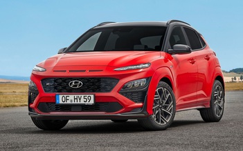 Hyundai Kona 2021 cải tiến ngoại hình, tăng lực động cơ