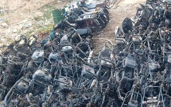Cháy bãi tạm giữ xe của Đội CSGT TP.Thủ Đức: 75 xe vi phạm đều không có giấy tờ