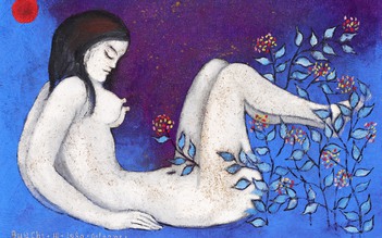 Ngỡ ngàng xem những bức tranh thiếu nữ ‘khỏa thân xanh’ của cố họa sĩ Bửu Chỉ