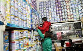 Tiêu thụ sữa bột tại các thành phố lớn giảm 11%