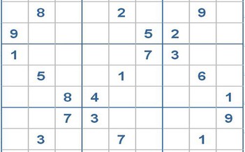 Mời các bạn thử sức với ô số Sudoku 3142 mức độ Khó