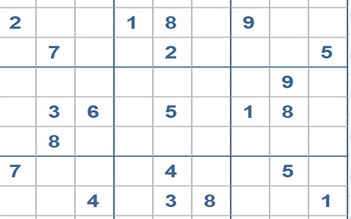 Mời các bạn thử sức với ô số Sudoku 3208 mức độ Khó