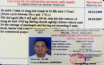 Phải đổi giấy phép lái xe ô tô trước ngày 31.12.2016