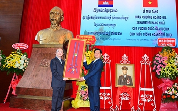 Campuchia truy tặng thiếu tướng Hoàng Thế Thiện Huân chương Hoàng gia Sahametrei