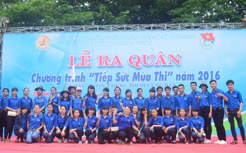 Thanh niên tình nguyện Quảng Ngãi ra quân Tiếp sức mùa thi 2016