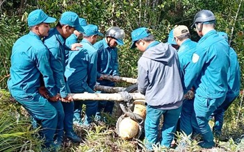 Quảng Nam: Quả bom nặng 230 kg nằm gần trụ sở UBND xã đã được tiêu hủy