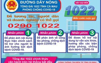 Cà Mau: Chấn chỉnh tình trạng tổng đài 1022 chống dịch Covid-19 'gọi không ai nghe máy'